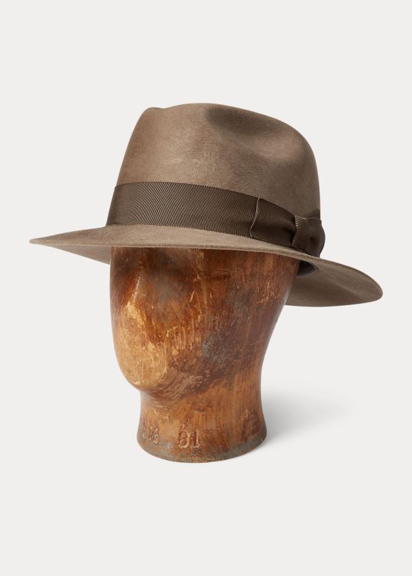 Ralph Lauren Wool Felt Fedora Herre Danmark (GEDAI3126)